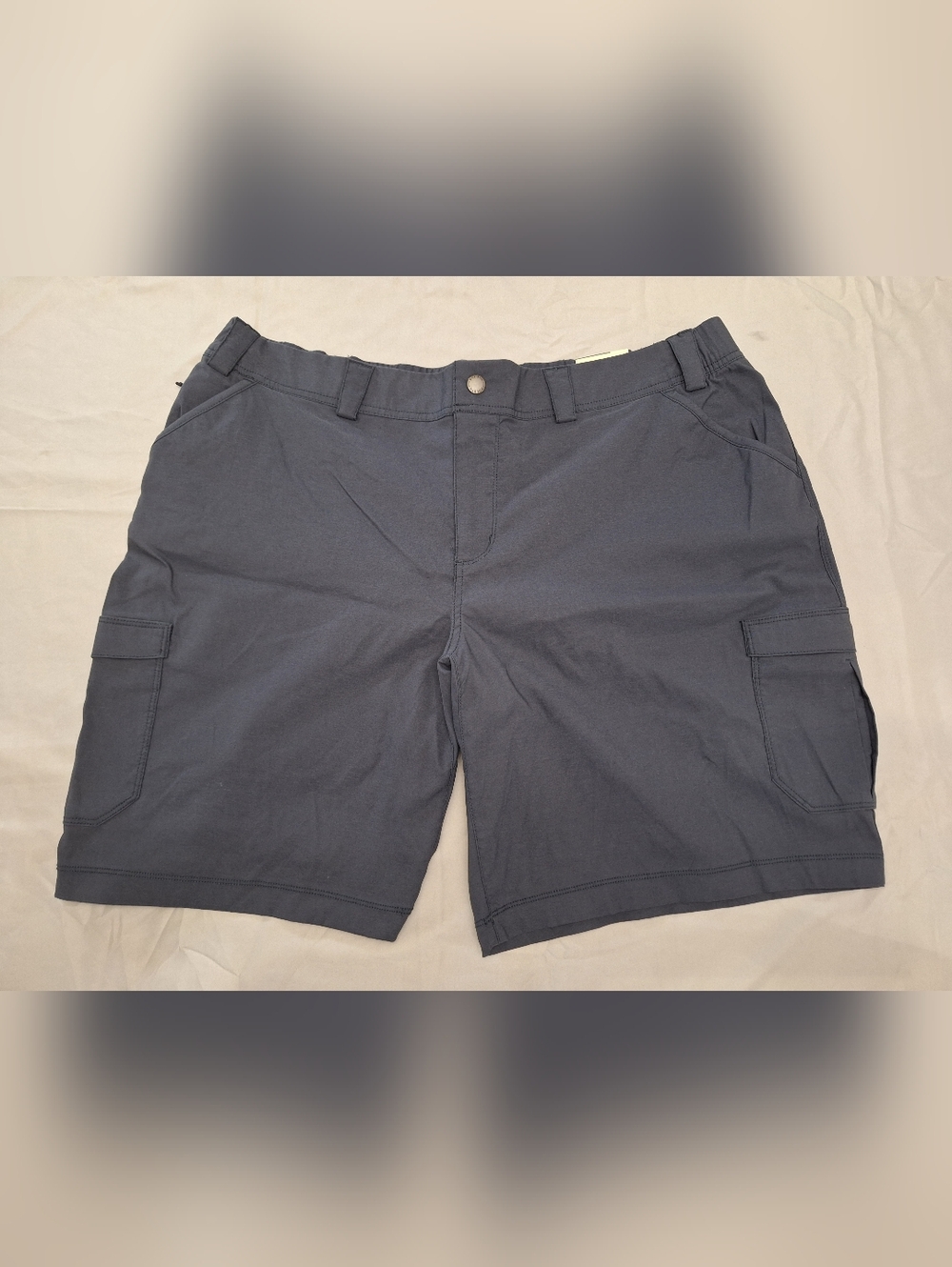 Duluth Trading Co Women's Slate Blue Dry On The Fly Plus Cargo  Mid-rise Shorts